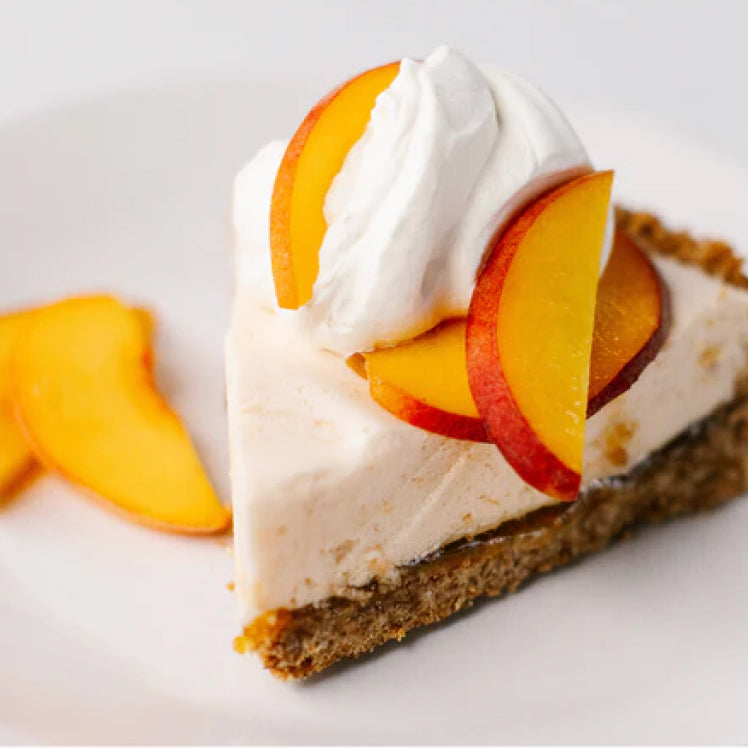 Peach Chiffon Pretzel Pie